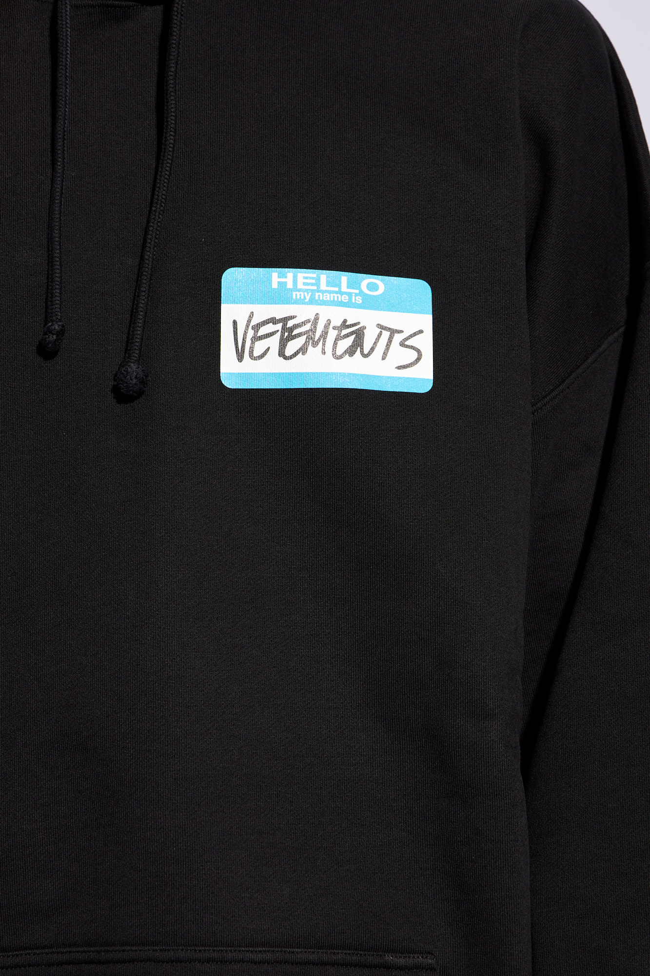 Vetements store black sweatshirt